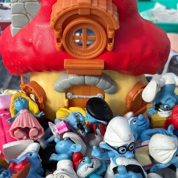 Smurfs Blue and White Toy Set lot - Picture 2 of 11